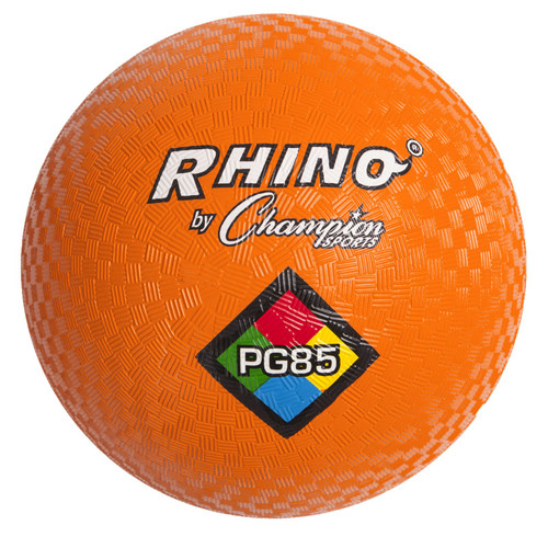 Champion Rhino Playground Balls, 8-1/2"D, Two Ply, Nylon Wound, Orange CHSPG85OR