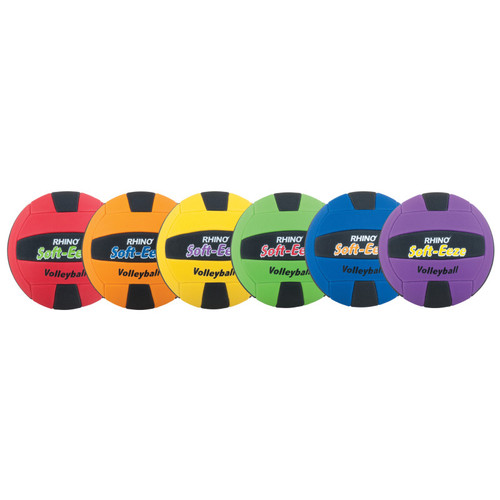 Champion Rhino Softeeze Volleyball Set, Assorted Colors, Set Of 6 CHSRS2SET