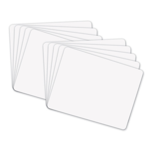 Pacon Whiteboard, 1-Sided, Plain, 9" X 12", 10 Boards CK-988110