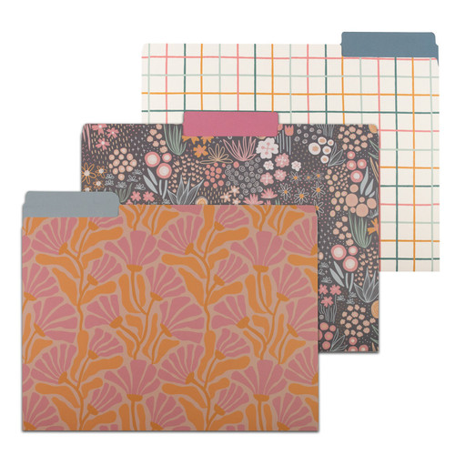 C-Line Signature Series File Folders, Assorted Designs, Pack Of 6 CLI24001