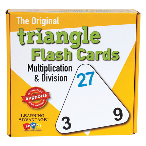 Learning The Original Triangle Flash Cards - Multiplication & Division - Set Of 20 CRE4552