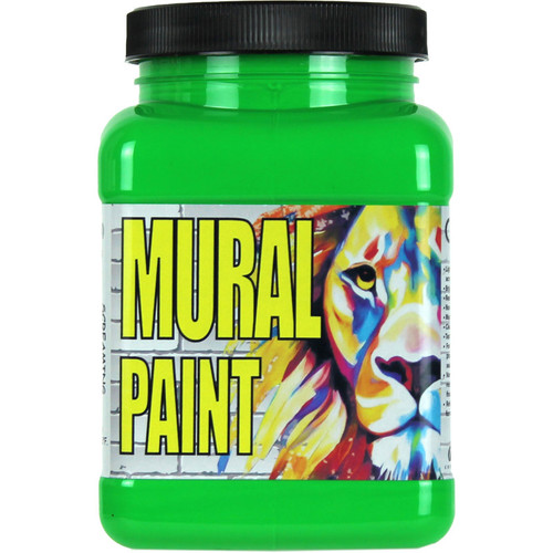Chroma Mural Paint, Pint, Screaming Green (Neon) CRM2512