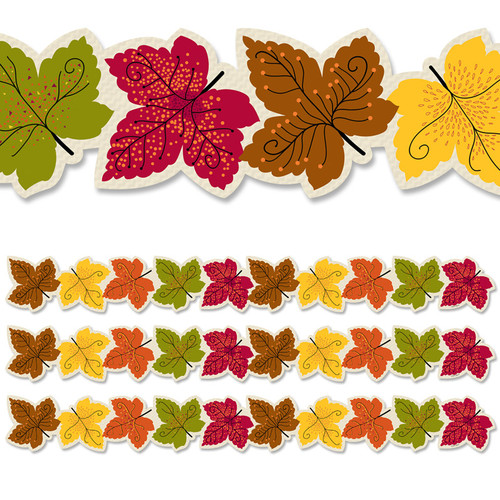 Creative Maple Leaves Ez Border, 48 Feet, 3 Packs CTP10472-3
