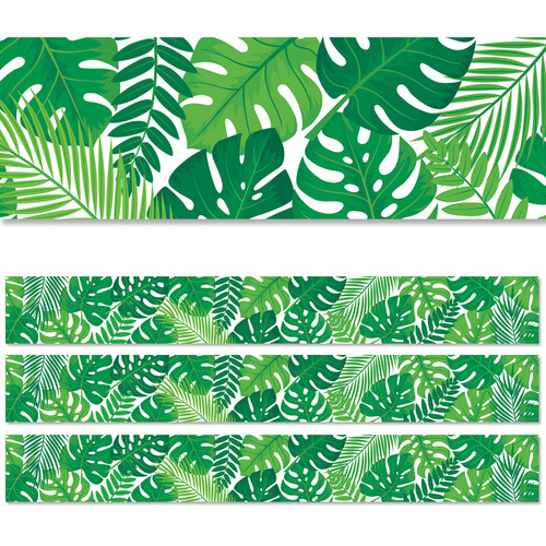 Creative Tropical Leaves Ez Border, 48 Feet, 3 Packs CTP10480-3
