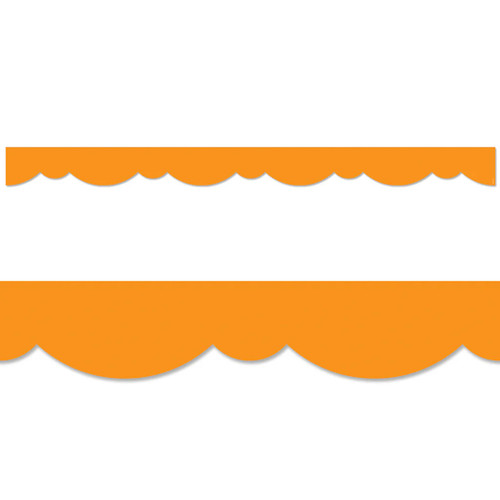 Creative Core Decor Orange Stylish Scallops Ez Border, 48 Feet CTP10504