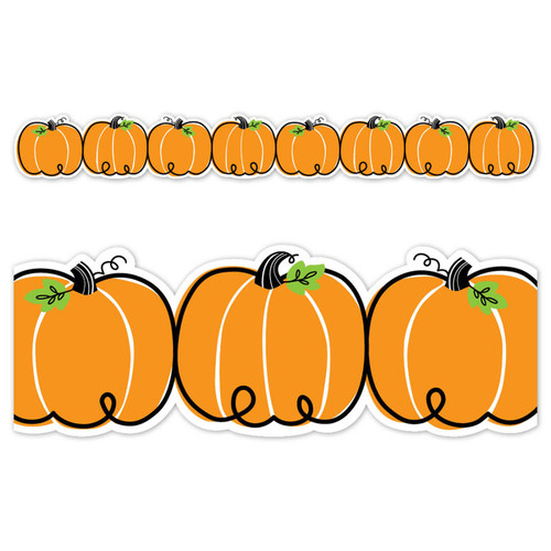 Creative Doodle Pumpkins Ez Border, 48 Feet CTP10582