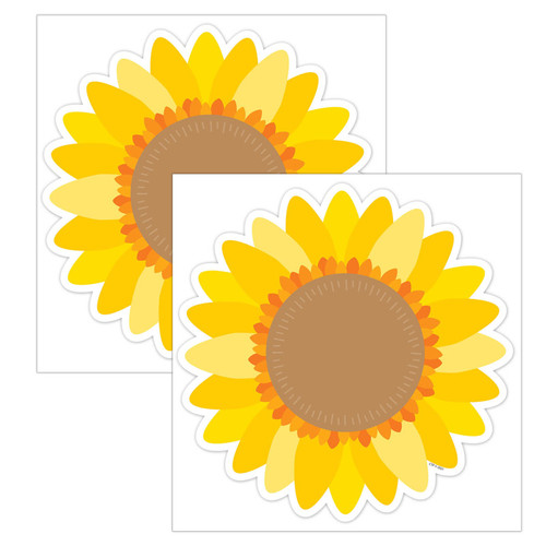 Creative Sunflower 6" Designer Cut-Outs, 36 Per Pack, 2 Packs CTP10594-2