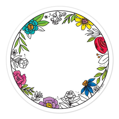 Creative Bright Blooms 3 Inch Designer Cut-Outs, Pack Of 36 CTP10883