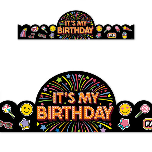 Creative Core Decor Happy Birthday Crowns, Pack Of 30 CTP11015