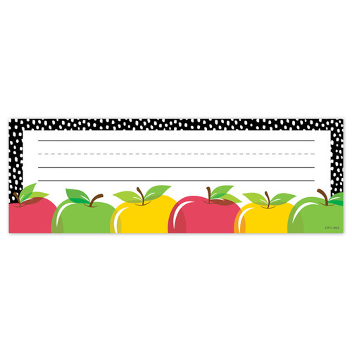 Creative Apple Time Name Plates, Pack Of 36 CTP11029