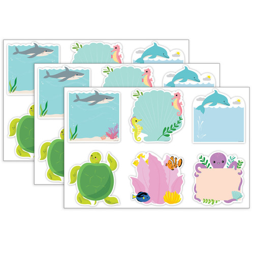 Creative Sea Friends 6" Designer Cut-Outs, 36 Per Pack, 3 Packs CTP11053-3