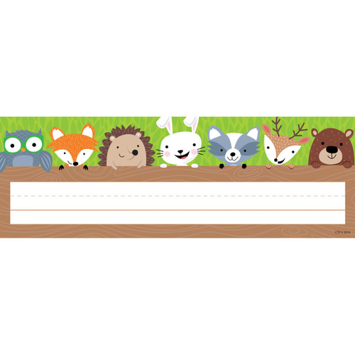 Creative Woodland Friends Name Plate, 36 Per Pack CTP4400
