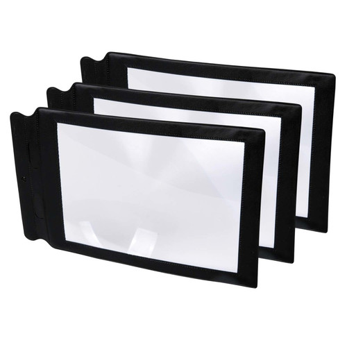 Tickit Large Sheet Magnifier, 8.7" X 5.5", Pack Of 3 CTU48123-3