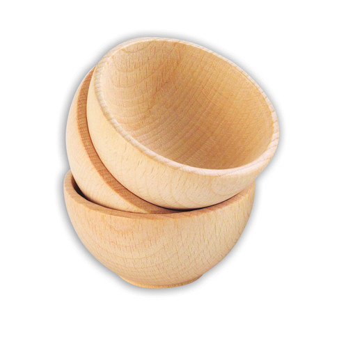 Tickit Wooden Bowls - Set Of 3 CTU73929