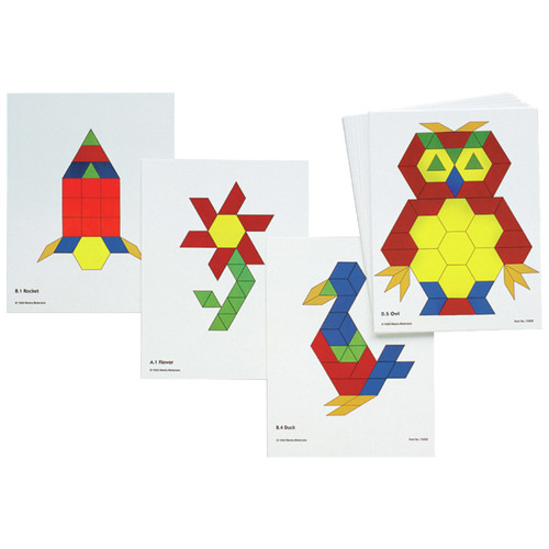 Learning Pattern Block Activity Cards - Set Of 20 CTU8837