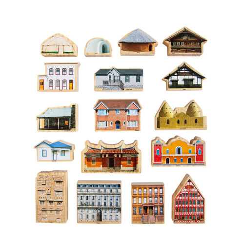 The Where I Live? Wooden Blocks - Set Of 17 - Ages 1+ CTUFF467