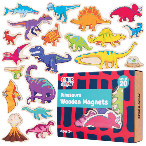 Spark Wooden Magnets - Dinosaurs - Set Of 20 CTUSW400021