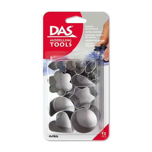 Das Modeling Clay Tools, Metal Cutters, 12 Pieces DASF344000