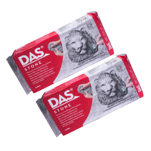 Das Modeling Clay Air Hardening, Stone, 2.2Lb, Pack Of 2 DASF348200-2