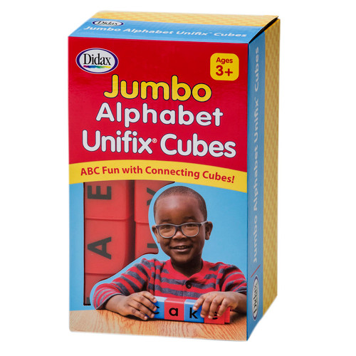 Didax Jumbo Alphabet Unifix Cubes, Set Of 30 DD-211265