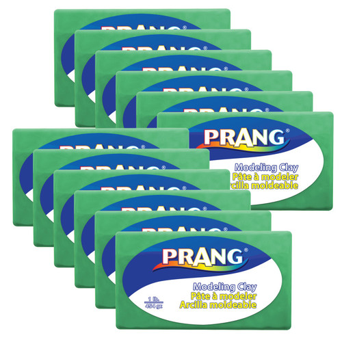 Prang Modeling Clay, 1 Lb. Per Pack, Green, Pack Of 12 DIX00784-12