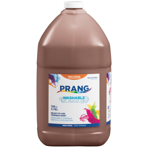 Prang Washable Tempera Paint, Brown, 1 Gal DIX10608
