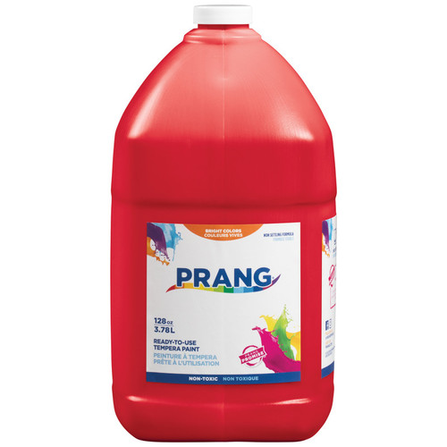 Prang Ready-To-Use Tempera Paint, Red, 1 Gal DIX22801
