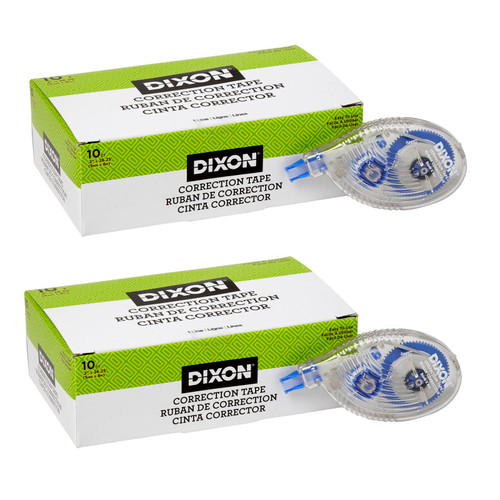 Dixon Correction Tape, 1 Line, 10 Per Pack, 2 Packs DIX31930-2