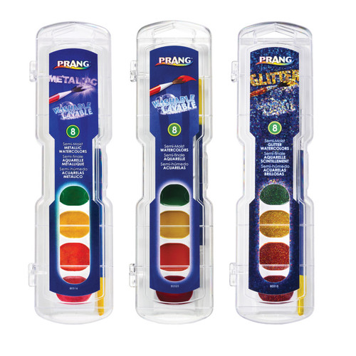 Prang Washable Watercolor Set Master Pack, 8 Assorted Colors, 36 Count DIX80519