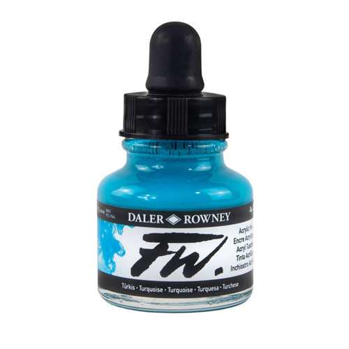 Daler-Rowney Fw Acrylic Ink, Turquoise, 29.5Ml, 1 Count DRW160029145