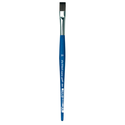 Da Forte Basic Student Brush, Synthetic, Acrylic, Flat, Series 394, Size 10 DVXVA39410
