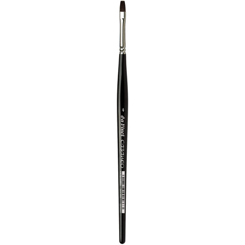 Da Casaneo Urban Sketching, Extra Soft Synthetic, Watercolor & Acrylic, Flat, Series 5898, Size 4 DVXVA58984