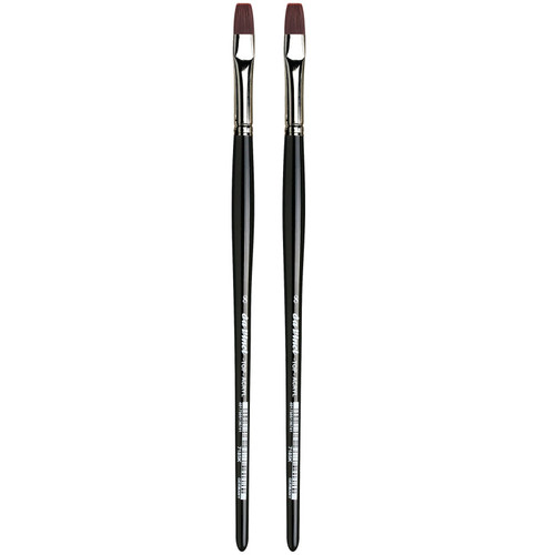 Da Top-Acryl Bright Red-Brown Brush, Synthetic, Acrylic & Oil, Flat, Series 7185K, Size 8, Pack Of 2 DVXVA7185K8-2