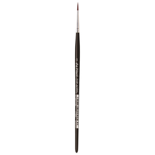 Da Top-Acryl Red-Brown Brush, Synthetic, Acrylic & Oil, Round, Series 7785K, Size 1 DVXVA7785K1