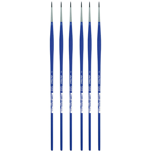 Da Forte-Acrylics Student Brush, Synthetic, Acrylic & Oil, Round, Series 8630, Size 2, Pack Of 6 DVXVA86302-6