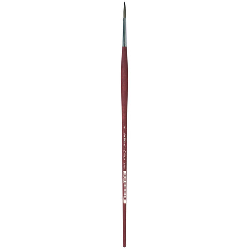 Da College Student Brush, Synthetic, Acrylic & Oil, Round, Series 8730, Size 6 DVXVA87306