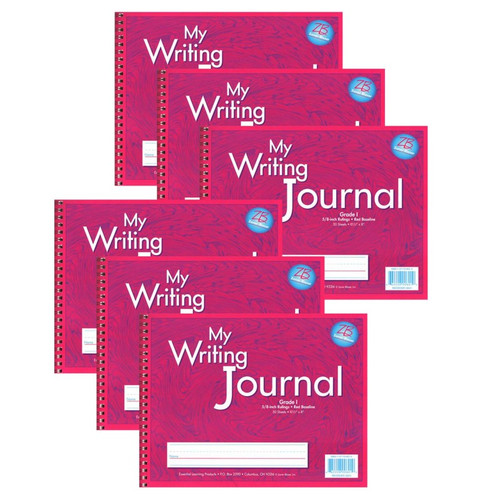 Zaner-Bloser My Writing, Journal, Grade 1, Pink, Pack Of 6 ELP0601-6