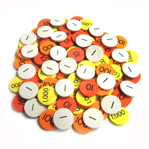 Sensational Small Group Set Of Place Value Discs, 600 Discs ELP626655