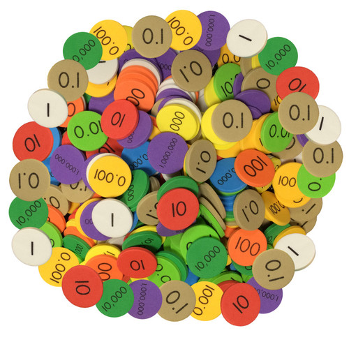 Sensational 10-Value Decimals To Whole Numbers Place Value Disc, Pack Of 3000 ELP626660