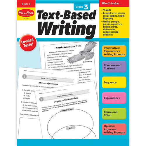 Evan-Moor Text-Based Writing, Grade 3 EMC2453
