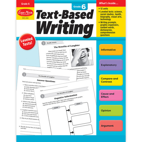 Evan-Moor Text-Based Writing, Grade 6 EMC2456