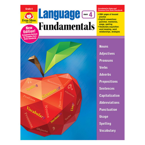 Evan-Moor Language Fundamentals, Grade 4 - Teacher Reproducibles, Print EMC2884
