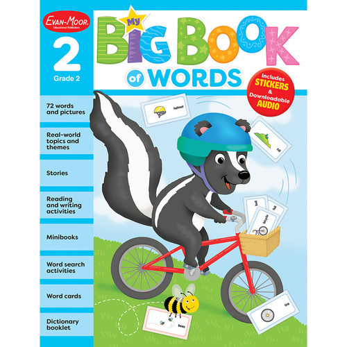 Evan-Moor My First Big Book Of Words, Grade 2 EMC3104