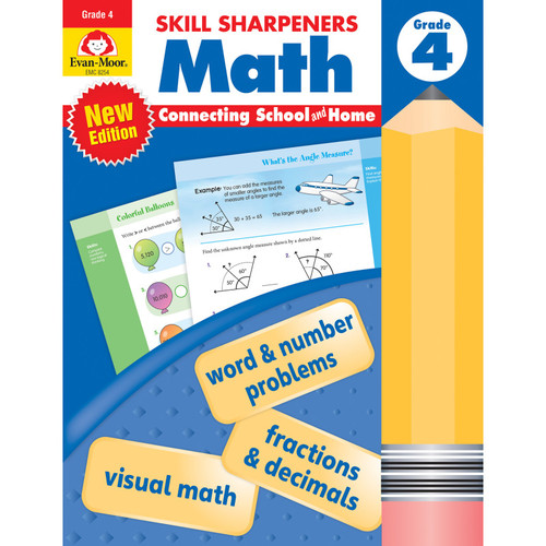 Evan-Moor Skill Sharpeners: Math, Grade 4 EMC8254