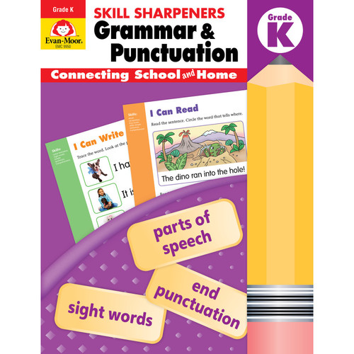 Evan-Moor Skill Sharpeners: Grammar & Punctuation Activity Book, Grade K EMC9950