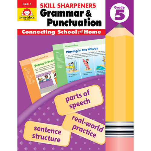 Evan-Moor Skill Sharpeners: Grammar & Punctuation Activity Book, Grade 5 EMC9955