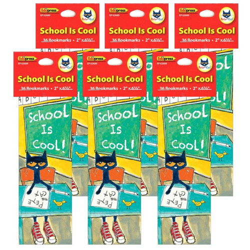 Edupress Pete The Cat Bookmarks, 36 Per Pack, 6 Packs EP-2689-6