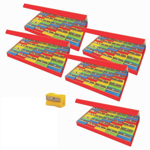 Eisen Single Hole Pencil Sharpener, 25 Per Pack, 5 Packs ESN105-5