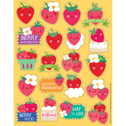 Eureka Strawberry Scented Stickers, Pack Of 80 EU-650917
