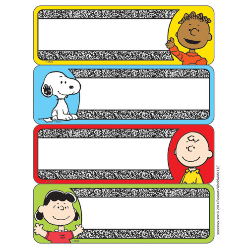 Eureka Peanuts Composition Label Stickers, Pack Of 56 EU-656143